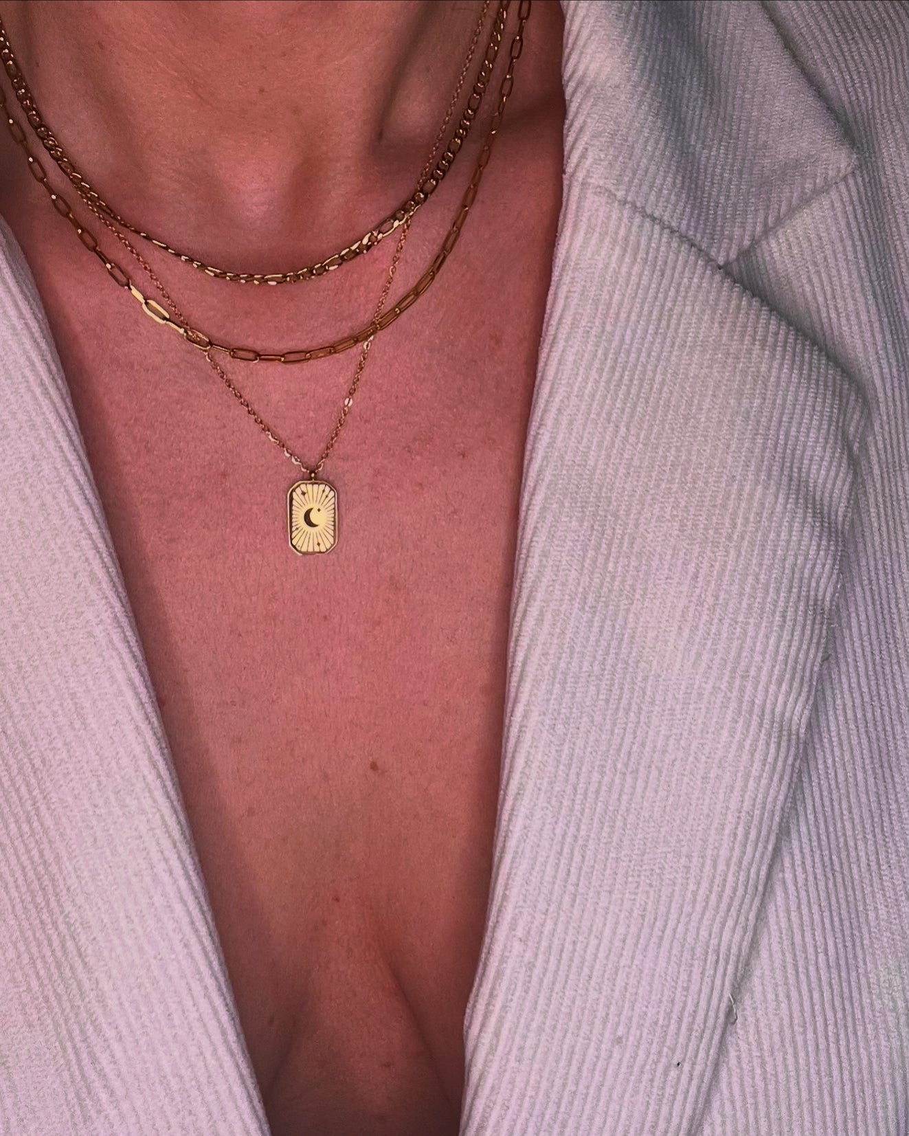 Moon Pendant Necklace