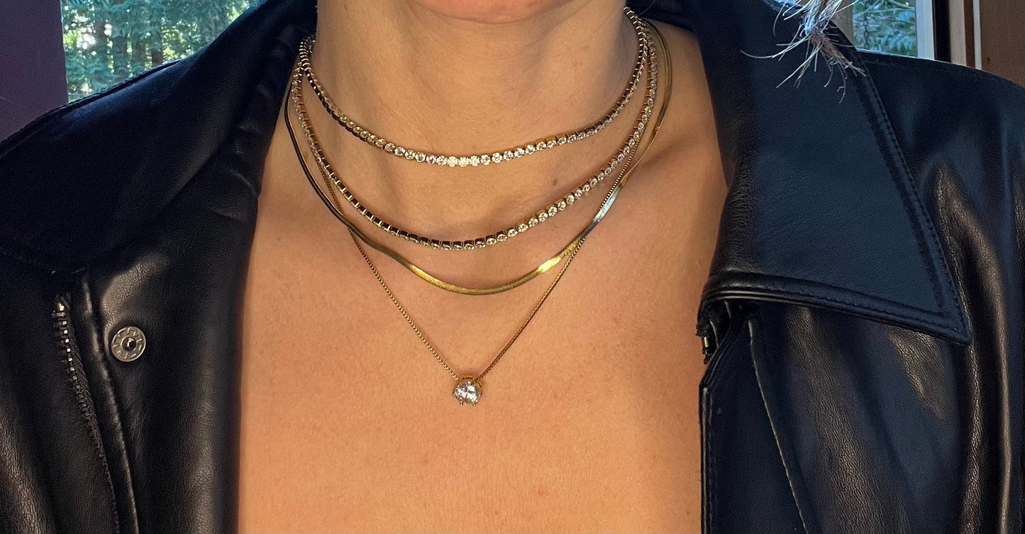 Solitaire Crystal Necklace