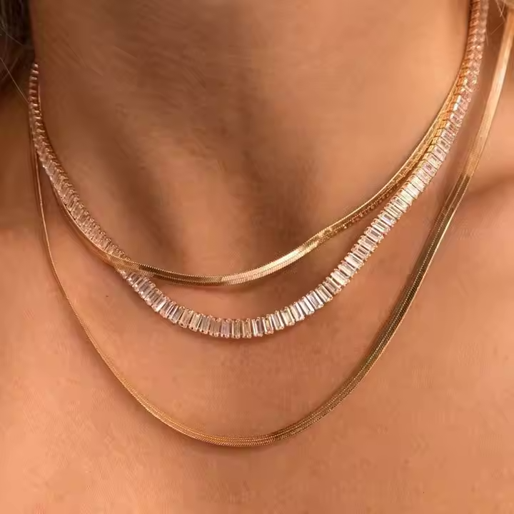 Baguette Crystal Necklace