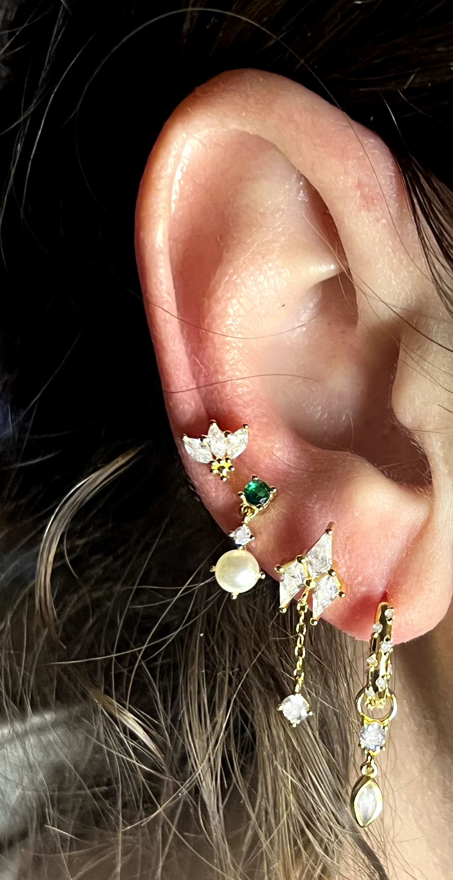 Marquis Crown Cluster Stud