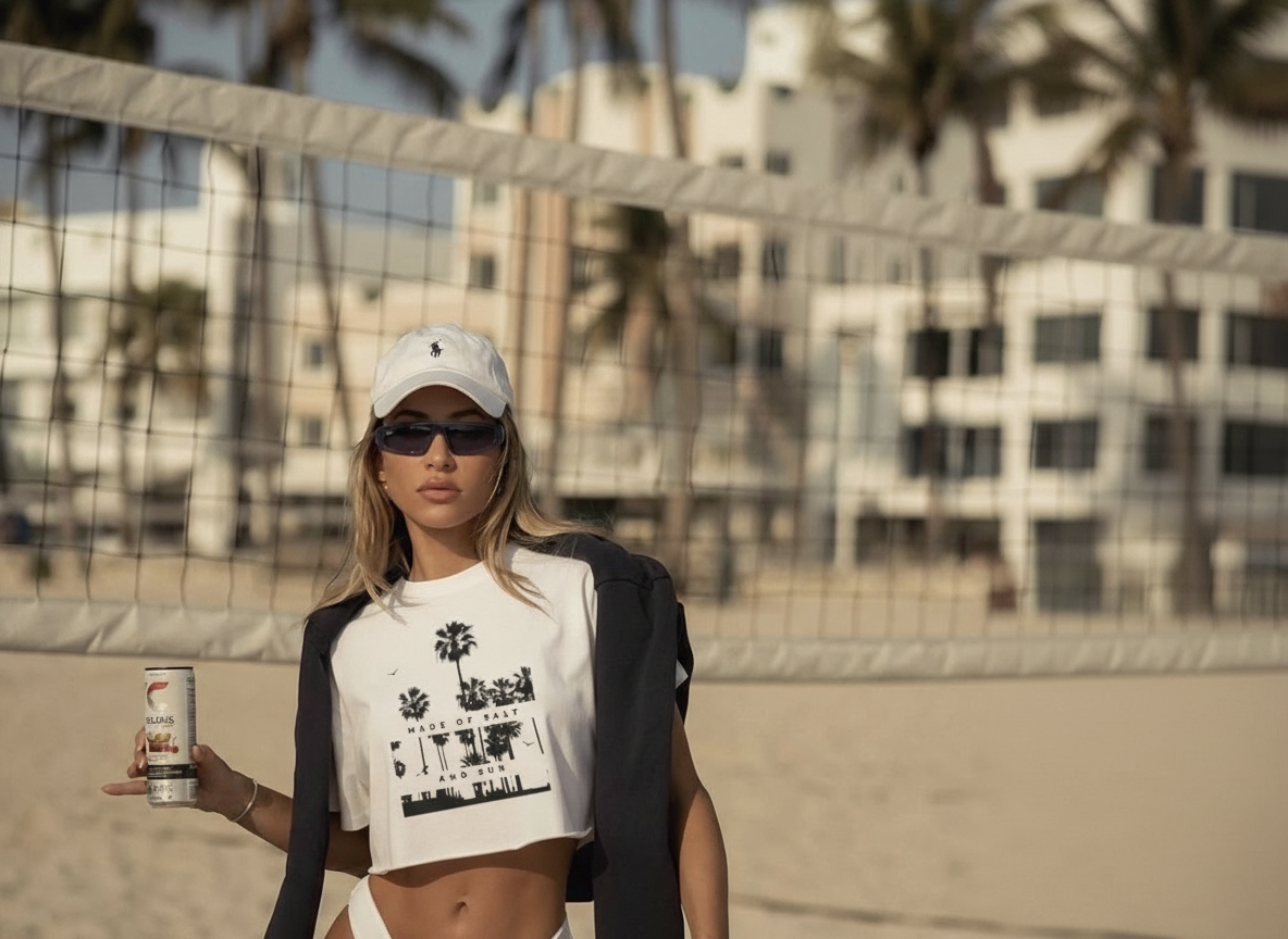 Made of Salt and Sun Crop Tee