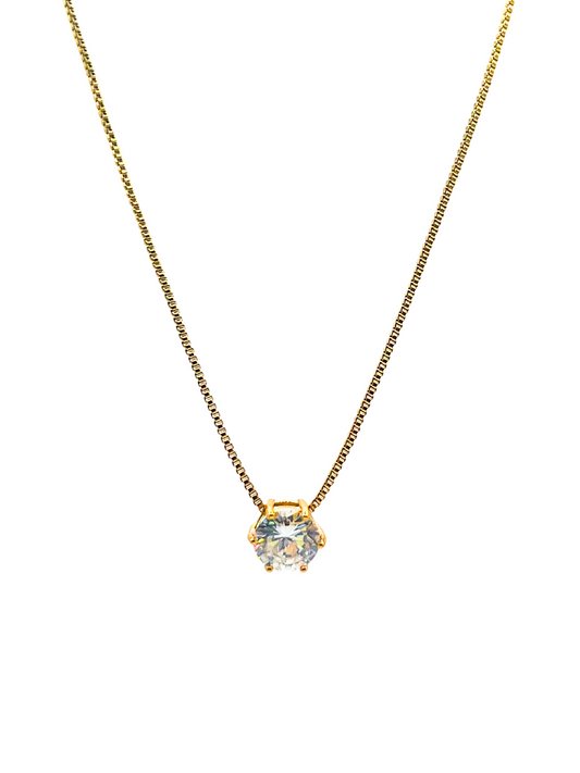 Solitaire Crystal Necklace