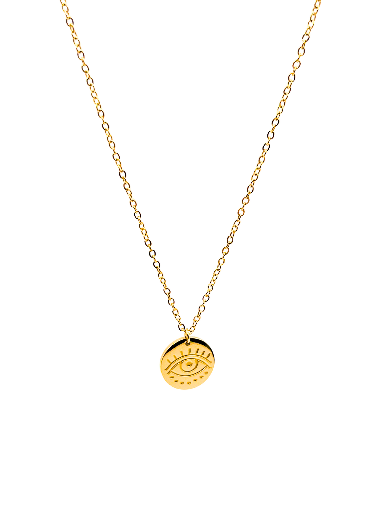 Eye Coin Pendant Necklace