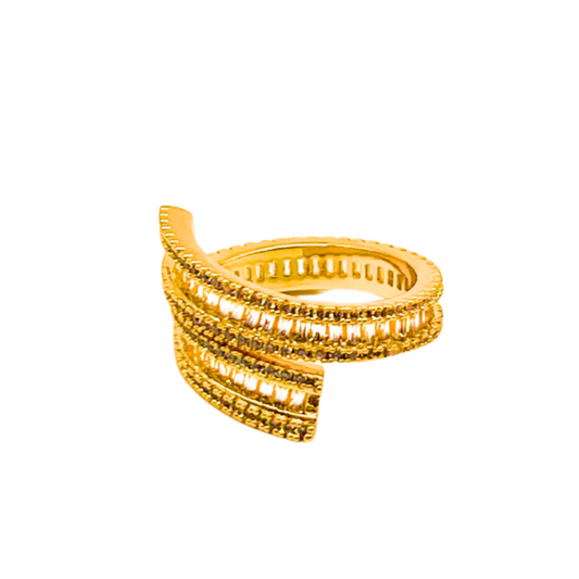 Pavé Spiral Ring