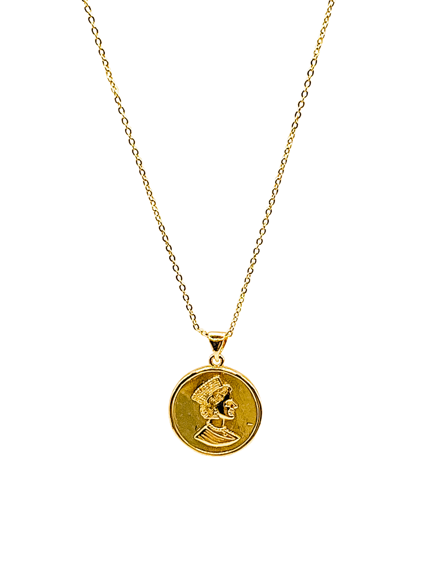 Queen Coin Pendant Necklace