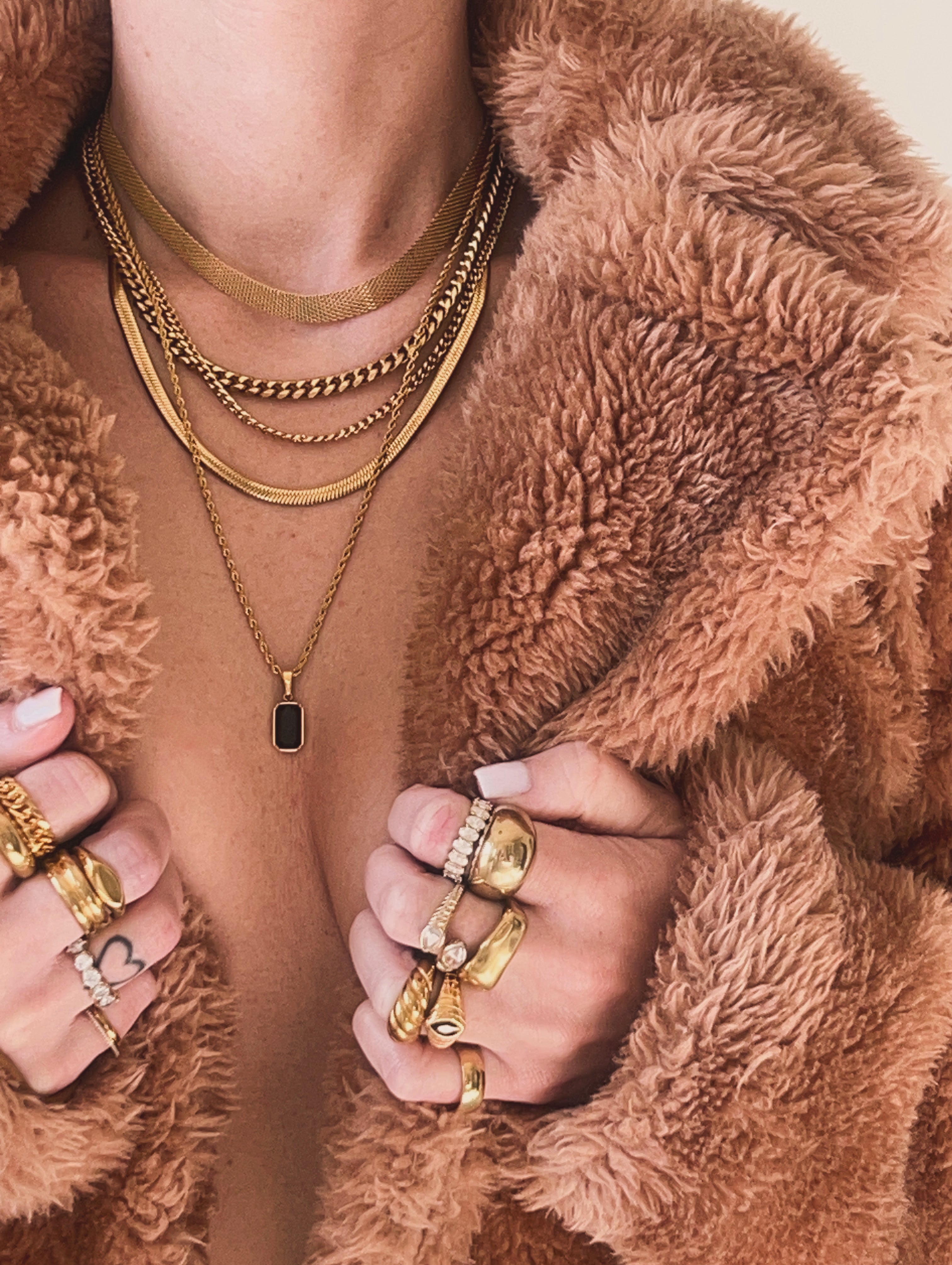 layered gold jewelry for everyday wear