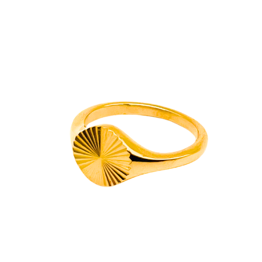 Sunburst Coin Ring