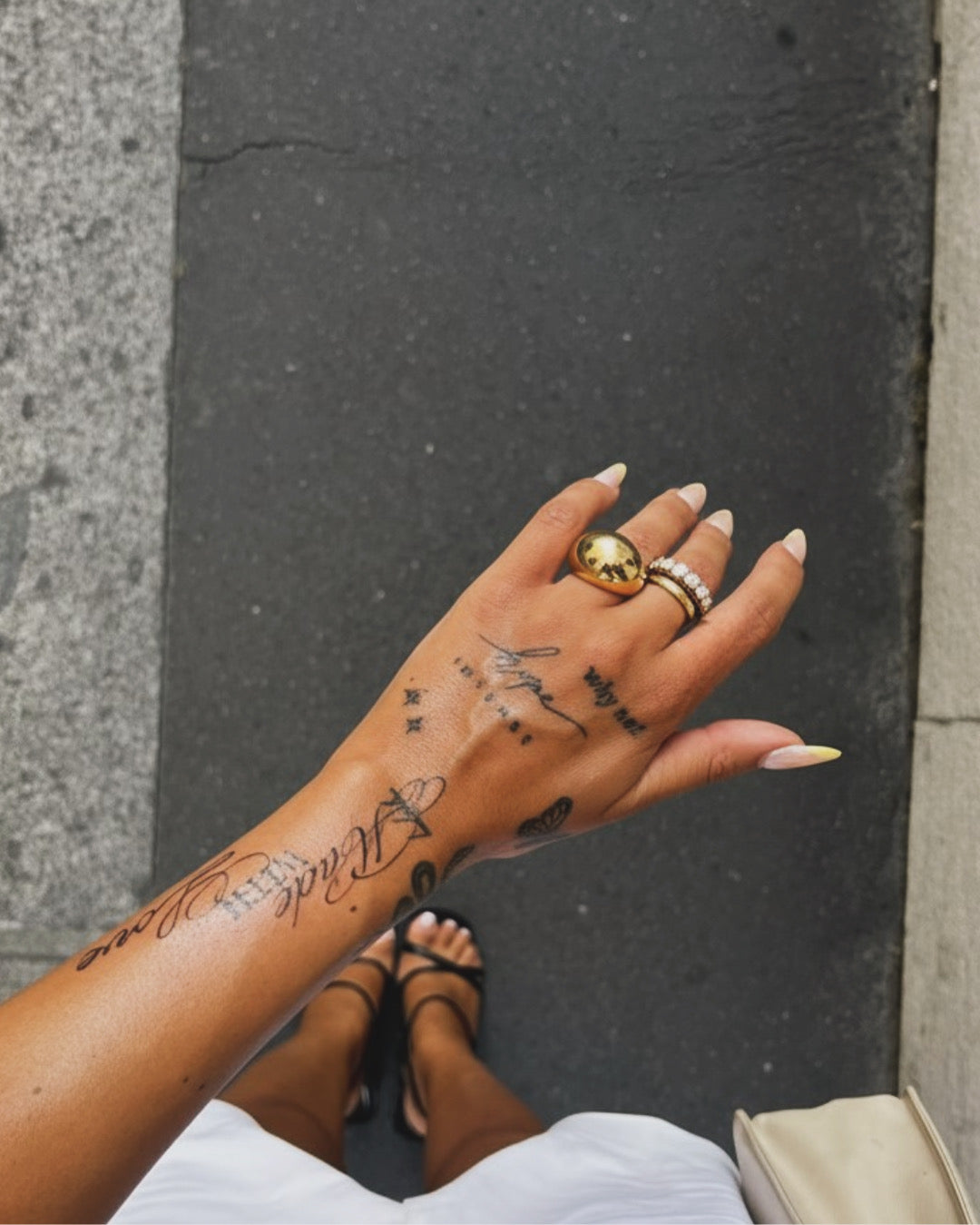 tarnish-resistant gold jewelry ring stack