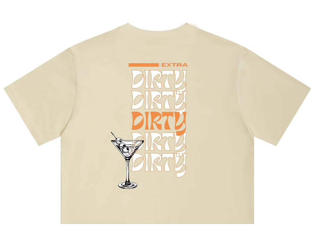 Extra Dirty Martini Crop Tee – Retro cocktail graphic, Saltie Sunn