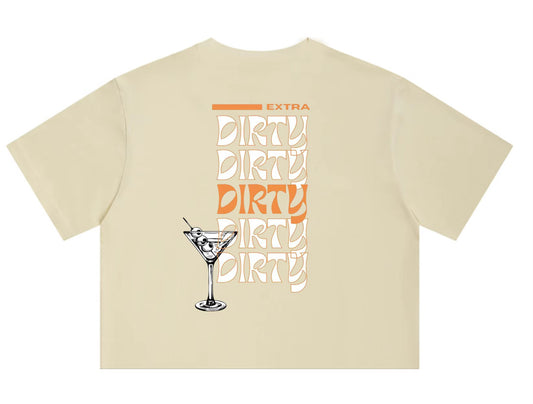Extra Dirty Martini Crop Tee – Retro cocktail graphic, Saltie Sunn