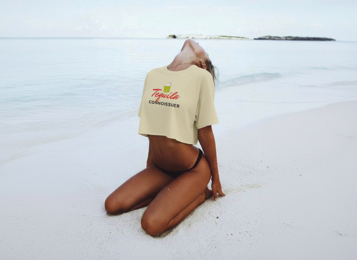 Tequila Connoisseur Crop Tee