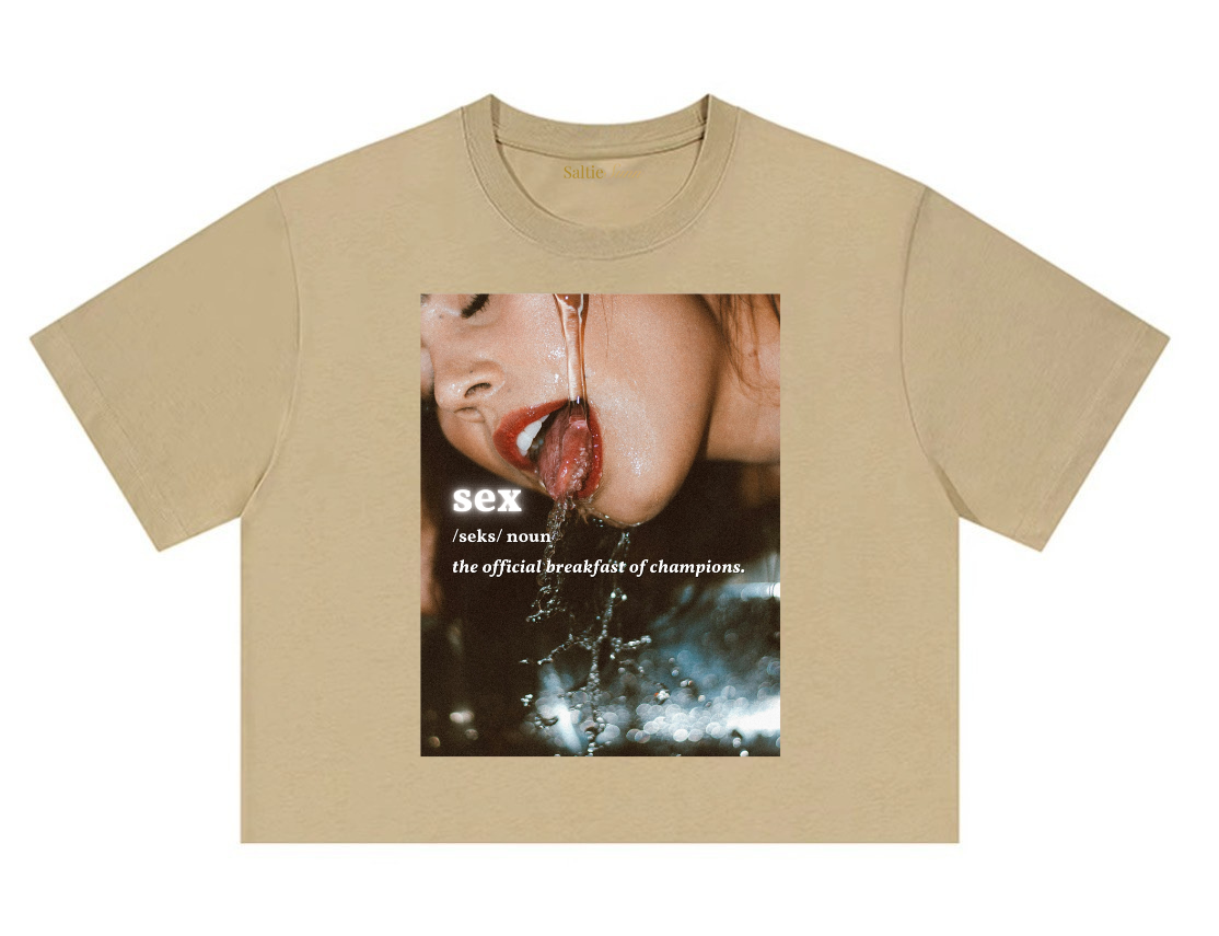 Official Breakfast of Champions Crop Tee