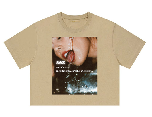 Official Breakfast of Champions Crop Tee